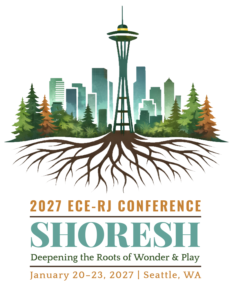 ECE-RJ Conference Logo showing Seattle skyline and emerald forrest
